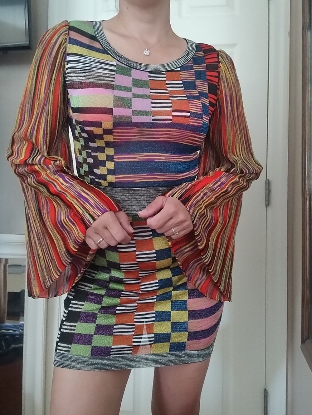 Missoni Aboto Multicolor Knit Mini Dress 38 - Picture 3 of 11